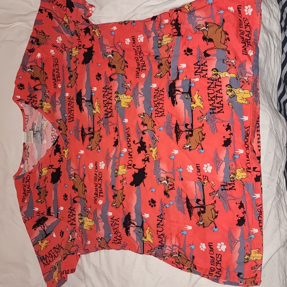 Lion King scrub top